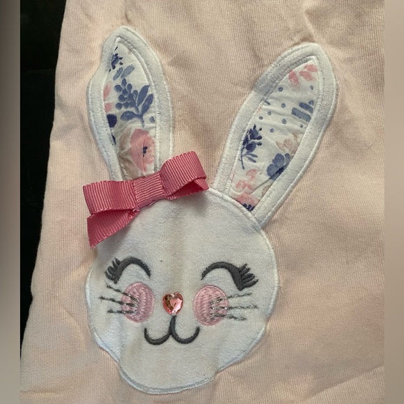 SAVANNAH Girls Spring Dress Pink Size 6 Easter Bunny Embroidered + Bunny Bag - Picture 9 of 14